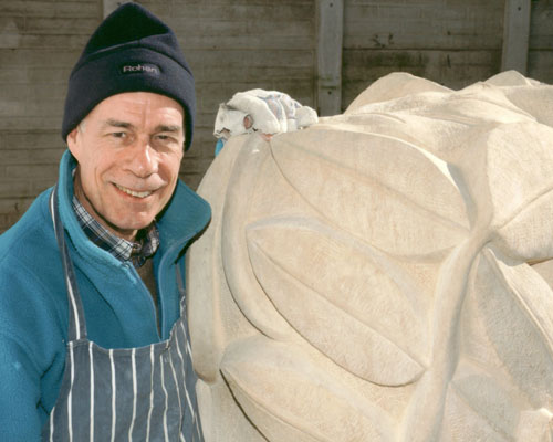Viv with Leaves of the Forest, Ancaster limestone.